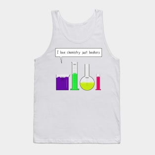 I love chemistry just beakers Tank Top